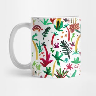 the watercolor jungle pattern 1 Mug